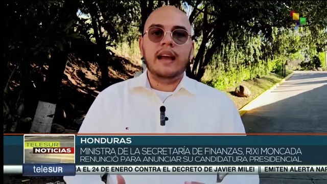 Honduras: Ministra de la Secretaría de Finanzas, Rixi Moncada, anuncia su candidatura presidencial