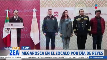 Alistan partida de la megarosca de reyes en el Zócalo de la CDMX