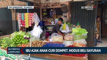 Ajak Anak, Ibu di Palembang Curi Dompet Modus Beli Sayuran