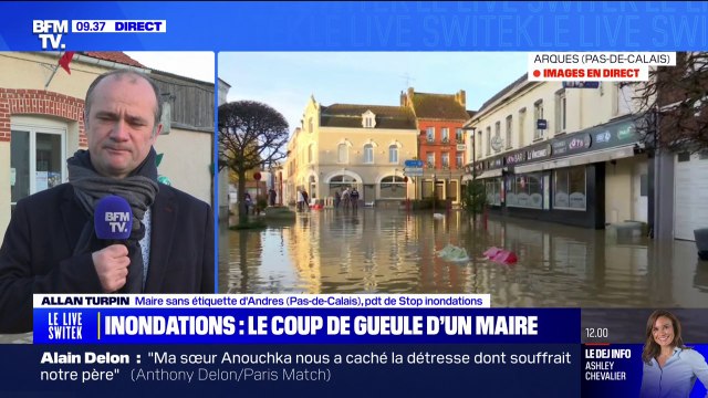 Inondations dans le Pas-de-Calais: Je suis en colère parce qu'on a l'impression qu'on ne nous écoute pas et qu'on nous laisse dans le danger (maire d'Andres)