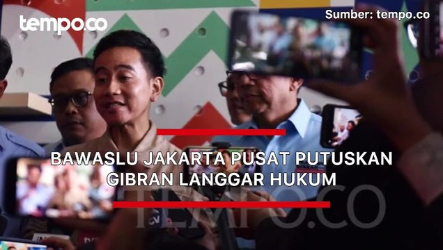 Bawaslu Jakarta Pusat Putuskan Gibran Langgar Hukum Buntut dari Bagi-bagi Susu Saat CFD