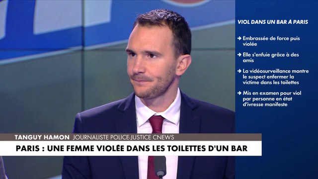Paris : un homme interpellé pour le viol d'une femme dans les toilettes d'un bar