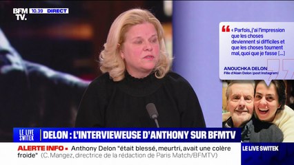 Anthony Delon "veut qu'on fiche la paix à son père", estime la directrice de rédaction de Paris Match