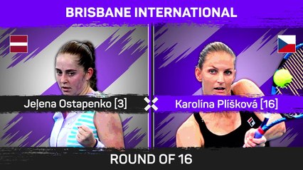 Ostapenko ends Pliskova's winning streak in Brisbane