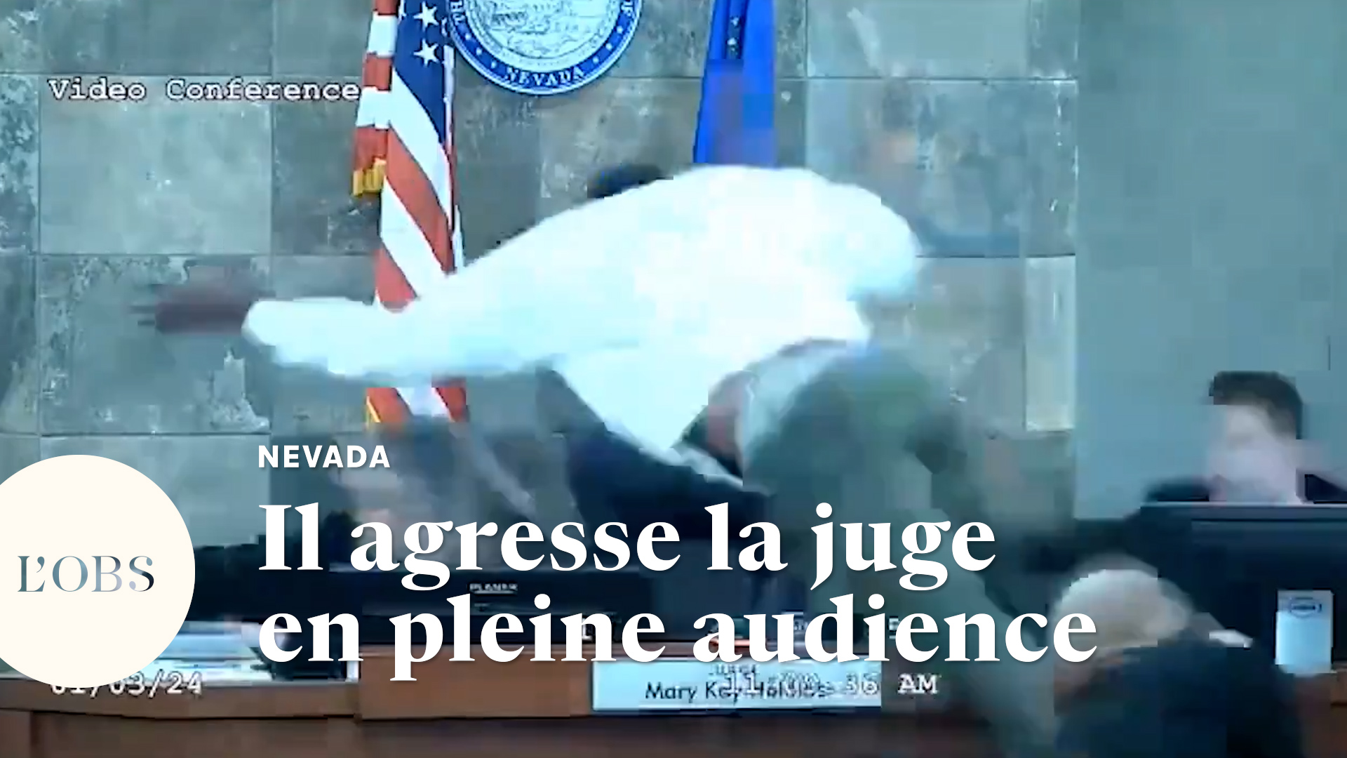 A Las Vegas, un prévenu se jette sur la juge qui vient de lui refuser du sursis
