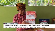 PDIP Kota Solo Protes Simulasi Surat Suara Pilpres Hanya 2 Paslon