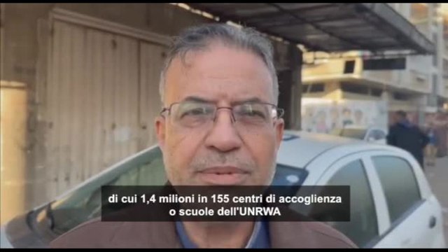 UNRWA: Due milioni di palestinesi sono sfollati nella Striscia di Gaza
