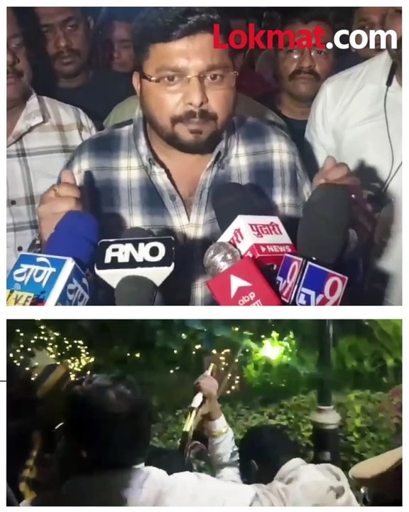 आव्हाडांच्या घराबाहेर अजित पवार गटाचे कार्यकर्ते जमले, त्यांनी नेकमं काय केलं?