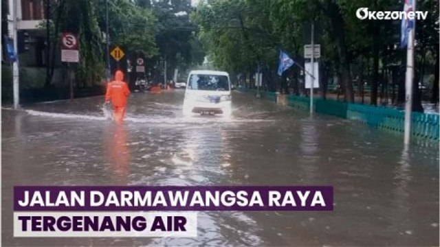 Hujan Deras, Jalan Darmawangsa Raya Tergenang Air Setinggi 40 Sentimeter