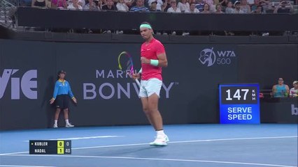 Brisbane - Nadal enchaîne une deuxième victoire