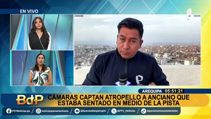 Arequipa: atropellan a anciano que estaba sentado en medio de la pista