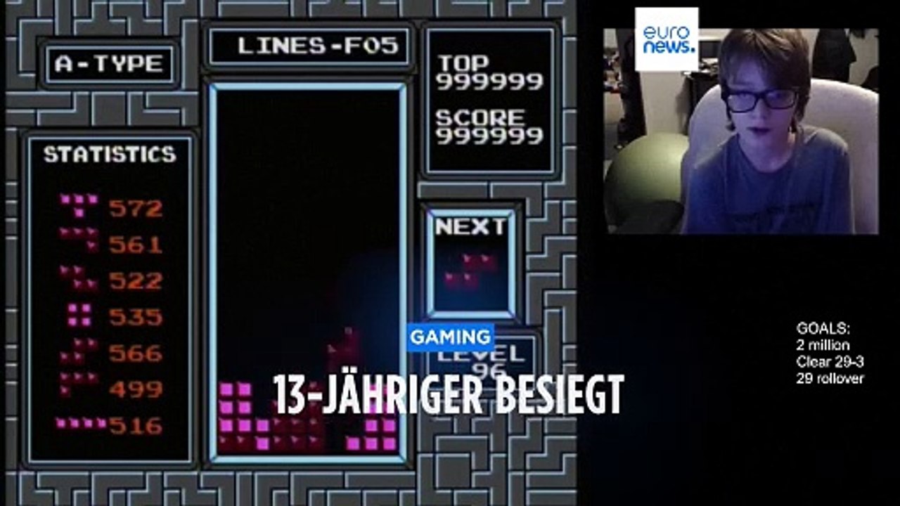13-Jähriger schlägt Computerspiel Tetris