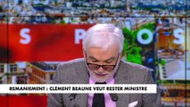 Regardez Pascal Praud qui ironise sur le Ministre Clément Beaune qui menaçait de démissionner il y a un mois mais qui aujourd'hui veut rester : 