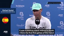 Nadal talks about importance of court time ahead of Australian Open