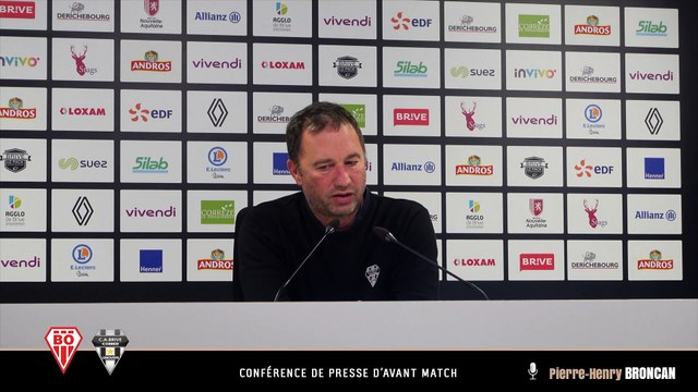 La conférence de presse avant Biarritz - CA Brive