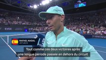 Brisbane - Nadal après sa deuxième victoire : 