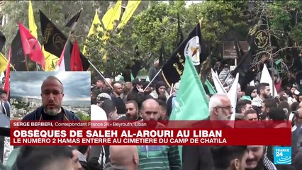 Liban : obsèques de Saleh Al-Arouri, le numéro 2 du Hamas