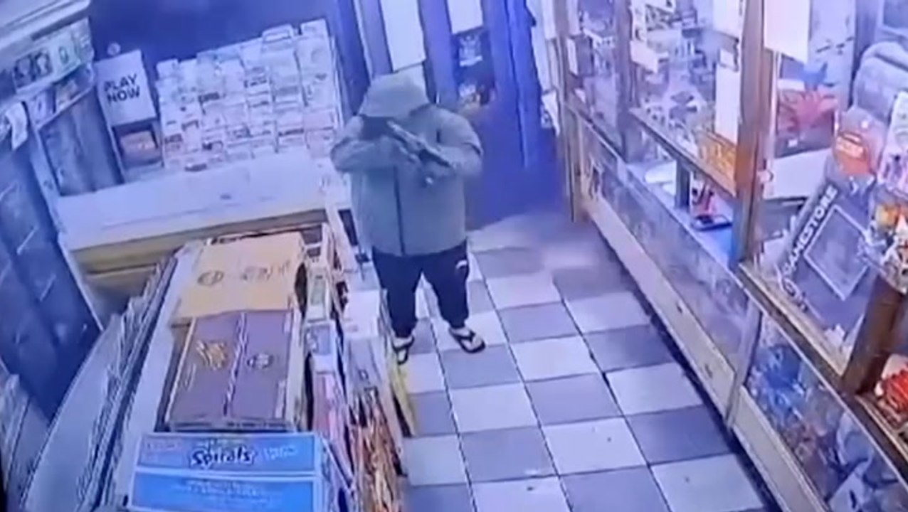CCTV shows alleged Liverpool gunman shooting inside newsagents