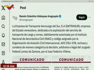 EMTRASUR rechaza la decisión ilegal del juzgado Federal Lomas de Zamora por el juez Federico Villena