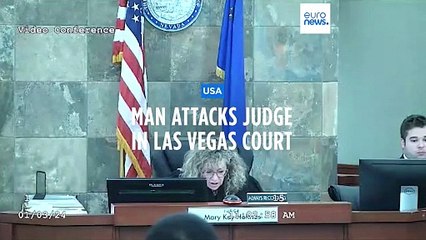 Judge attacked by defendant during sentencing in Las Vegas