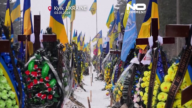 Trauerfeier in Kiew: Abschied vom ukrainischen Soldaten Nutrii