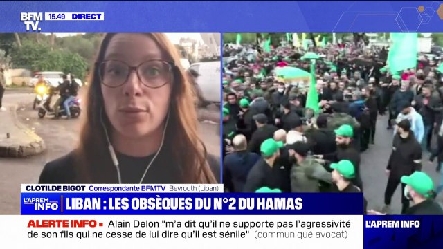 Liban: des centaines de personnes participent ce jeudi aux funérailles du numéro deux du Hamas à Beyrouth