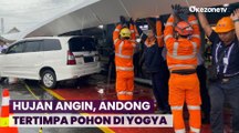 Hujan Angin Landa Yogya, Kanopi Stasiun Tugu Roboh dan Andong Tertimpa Pohon Tumbang