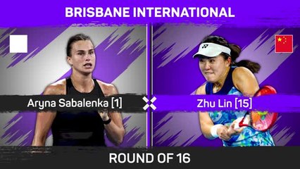 Download Video: Sabalenka cruises into Brisbane quarters