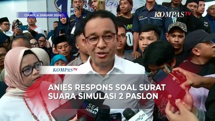 Komentar Anies soal Surat Suara Simulasi 2 Paslon: Tak Menghargai Rakyat