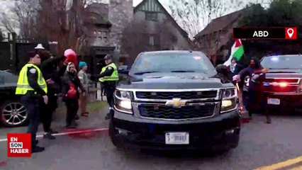 ABD Dışişleri Bakanı Blinken’e kırmızı boyalı protesto