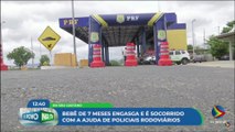 Bebê de 7 meses engasga e é socorrido com a ajuda de Policiais Rodoviários