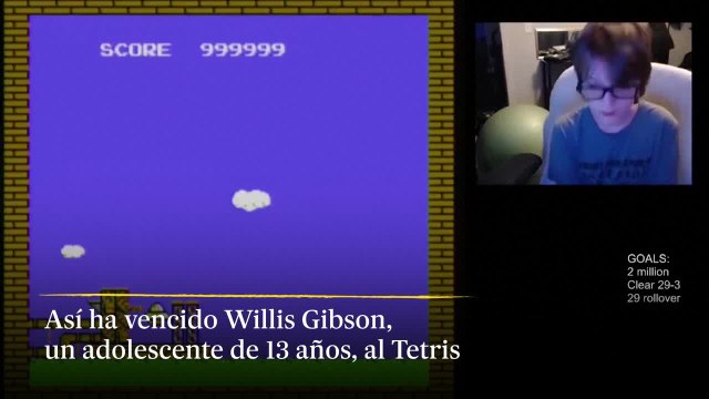Willis Gibson, de 13 años, es el primer humano que vence al Tetris