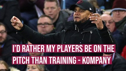 Vincent Kompany prefers to keep his players playing