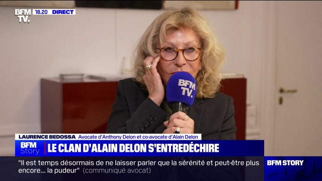 Affaire Delon: Je trouve regrettable qu'Anouchka monte au créneau comme ça , affirme Laurence Bedossa (avocate d’Anthony Delon et co-avocate d’Alain Delon)
