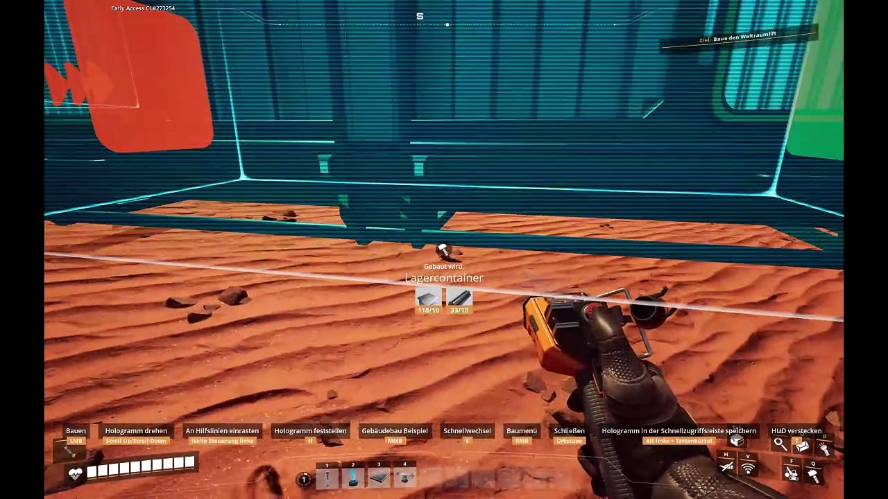 Satisfactory erster Meilenstein LetsPlay #1 Dünenwüste