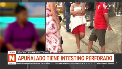 Apuñalado por un venezonlano tiene el intestino perforado