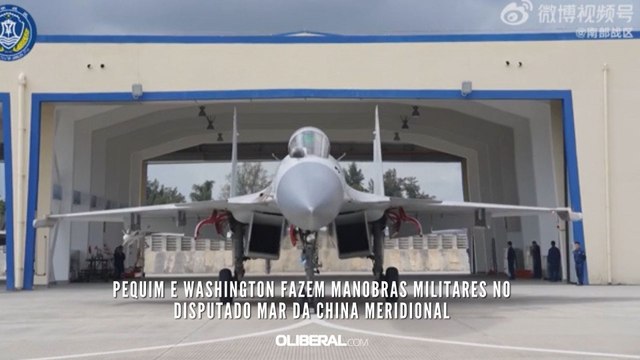 Pequim e Washington fazem manobras militares no disputado Mar da China Meridional