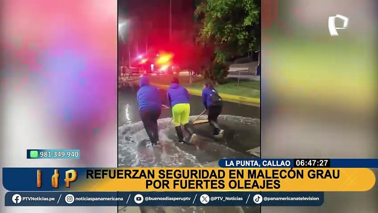 Callao: destinarán 120 personas para limpiar zonas perjudicadas por fuerte oleaje