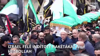 Százak vonultak Bejrút utcáin a Hamász terrorszervezet Libanonban likvidált vezetőjének temetésén