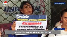 Docentes venezolanos protestarán el próximo lunes 8 de enero por sus derechos laborales