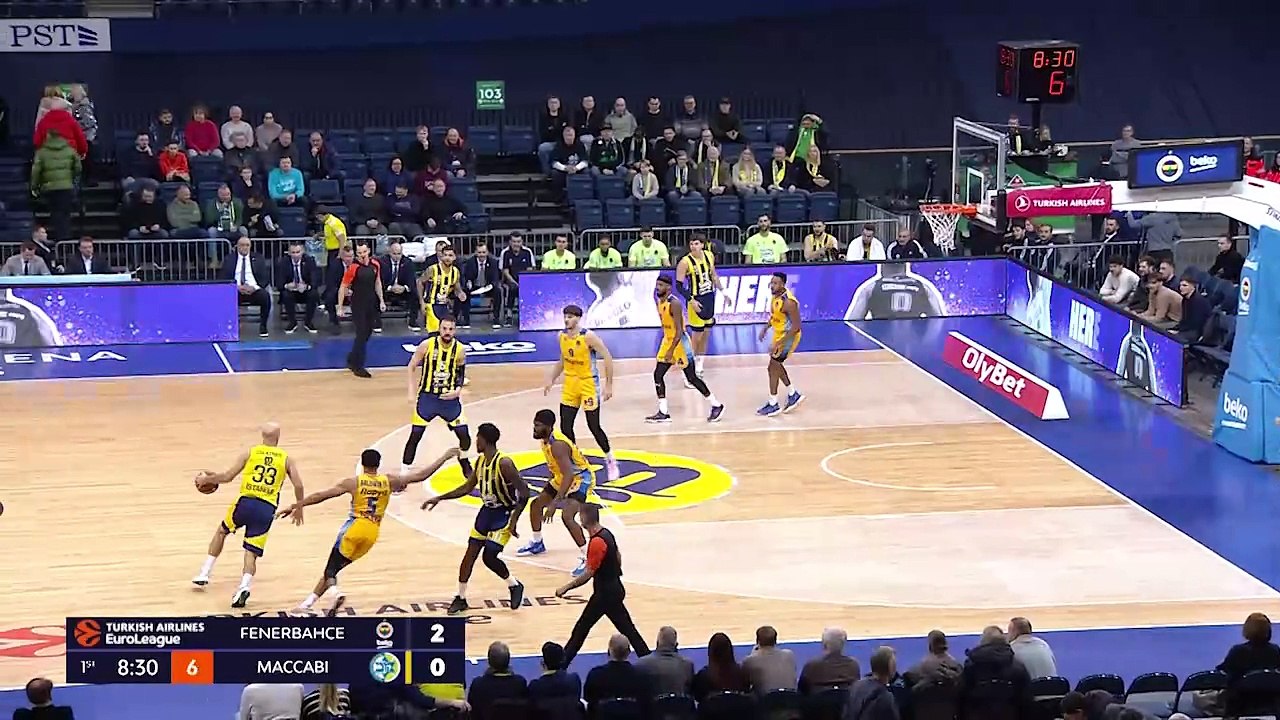Özet | Fenerbahçe Beko - Maccabi Tel Aviv: 109-74 | 19. Hafta - THY Euroleague | 2023-24 Sezonu