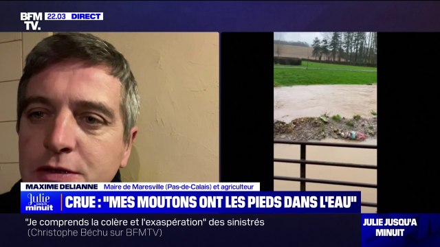 Les administrés veulent des solutions rapidement : Maxime Delianne, maire de Maresville (Pas-de-Calais) et agriculteur, réagit à la nouvelle crue qui a touché sa commune