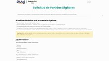 partida de nacimiento
