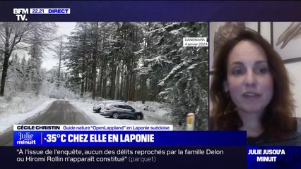 "On a eu jusqu'à -40°C dans la journée": Cécile Christin, propriétaire d'une entreprise de chiens de traineau en Laponie suédoise, évoque la vague de froid qui s'abat sur le nord de l'Europe