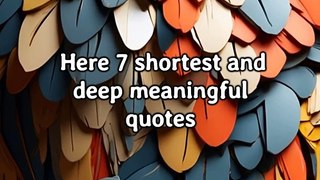 deep meaningful quotes