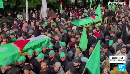 Miles de personas despidieron al número dos de Hamás, Saleh al-Arouri