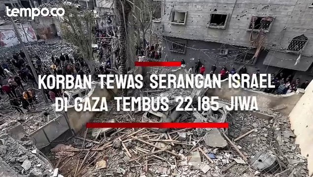 90 Hari Gempuran Israel ke Gaza: Jumlah Korban Tewas Tembus 22.185 Jiwa