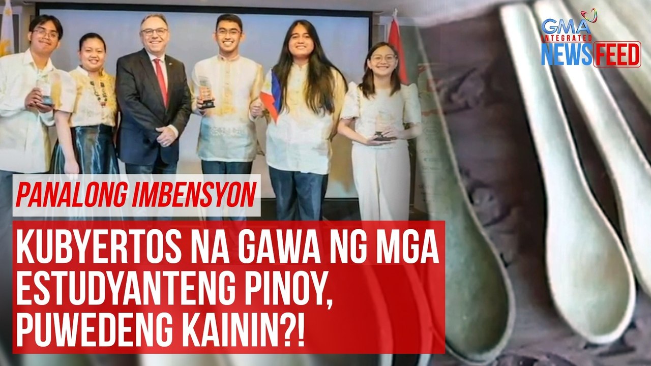Kubyertos na gawa ng mga estudyanteng Pinoy, puwedeng kainin?! | GMA Integrated Newsfeed