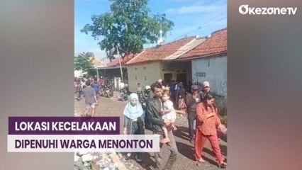 Download Video: Sedot Perhatian, Lokasi Tabrakan Kereta Api di Cicalengka Dipenuhi Warga Menonton