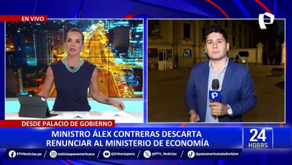 Alex Contreras descarta su renuncia al MEF: "Vamos a seguir avanzando"